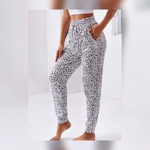 Breezy leopard joggers
